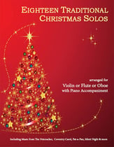 18 Traditional Christmas Solos C Instruments - Flute, Oboe or Violin and Piano cover